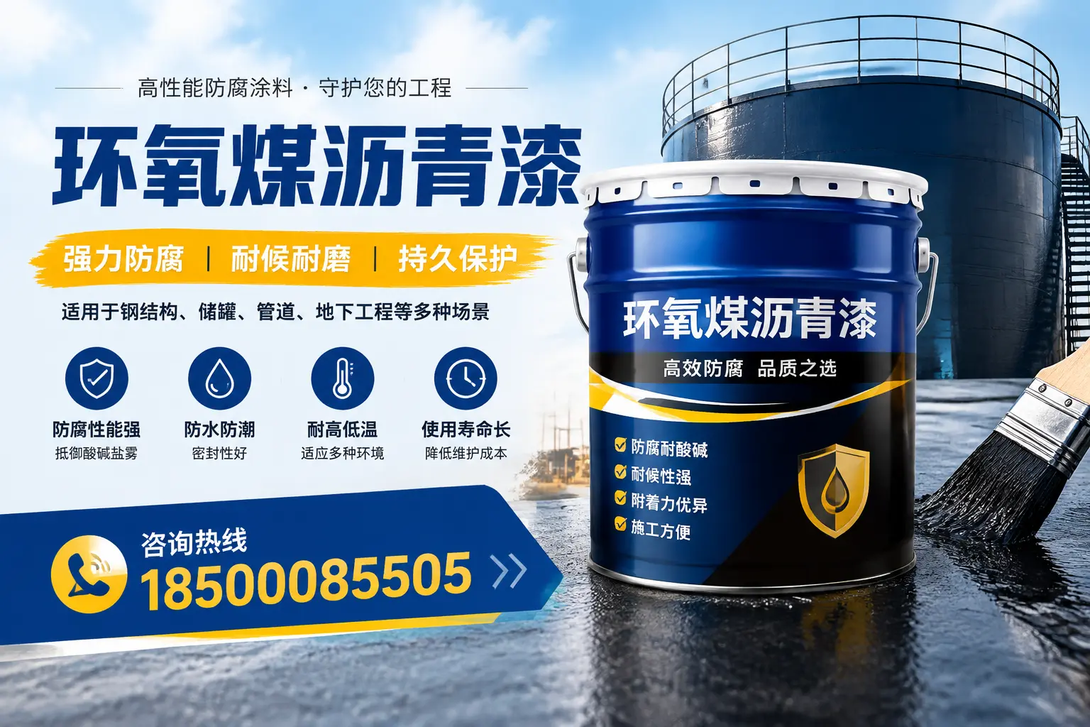 环氧煤沥青漆在工业中的应用,漯河企业的选择